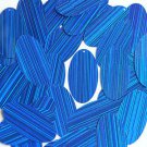 Royal Blue Sequins City Lights Reflective Oval 1.5 inch Large Couture Paillettes