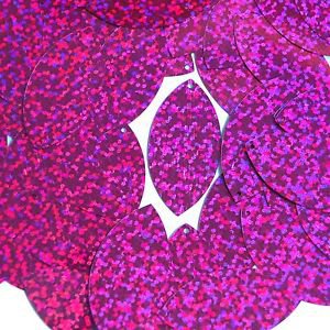 Fuchsia Pink Sequin Glitter Hologram Navette Leaf 1.5 inch Couture Paillettes