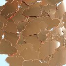 Copper Shiny Metallic Cloud 1.5" Couture Sequin Paillettes. Made in USA.