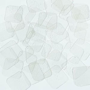 Crystal Clear Crackle Mosaic Sequin Square Diamond 1.5 inch Couture Paillettes