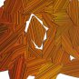 Orange Sequin Diamond 1.75 inch City Lights Reflective Couture Lge Paillettes