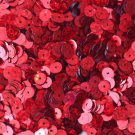 5mm Flat SEQUIN PAILLETTES ~ RED Multi Laser Hologram Metallic ~ Made in USA.