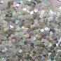 6mm Flat Loose Sequin Paillette Silver Metallic Iris Rainbow Made in USA