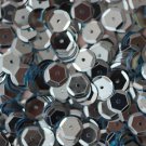 8mm Cup SEQUIN FACET PAILLETTES ~  Light BLUE Metallic ~ Made in USA