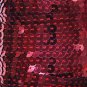 Burgundy Wine Red Sequin Trim 6mm 1/4" wide stitched, strung by the yard 15'