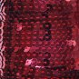 Burgundy Wine Red Sequin Trim 6mm 1/4" wide stitched, strung by the yard 15'
