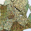 Gold Glitter Hologram Reflective Sequins Rectangle Long 1.5" Couture Paillette