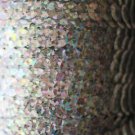 SEQUIN STRING TRIM~  SILVER LASER HOLOGRAM~ 6mm FLAT strung by yard  Made in USA