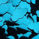 Deep Turquoise Metallic Cloud 1.5" Couture Sequin Paillettes. Made in USA.