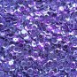 8mm Cup Sequins Facet Paillette ~ Deep Purple See Thru Transparent ~ Made in USA