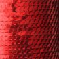 SEQUIN STRING TRIM ~ RED METALLIC ~ 6mm FLAT strung by the yard  Made in USA
