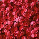 6mm Cup SEQUIN FACET PAILLETTES ~ RED Matte Silk Frost ~ Made in USA