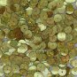 8mm Flat SEQUIN Loose PAILLETTES ~ Gold Laser MULTI  HOLOGRAM ~ Round Disc