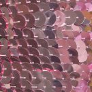 Sequin Trim 10mm Iron On Pink Metallic. Made in USA