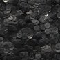 SEQUIN FACET 8mm Cup Loose Paillette ~ Jet Black Matte Silk Frost Premium