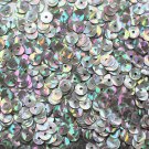 5mm Flat SEQUIN PAILLETTES ~ SILVER PRISM MULTI Reflective METALLIC ~Made in USA