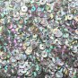 5mm Flat SEQUIN PAILLETTES ~ SILVER PRISM MULTI Reflective METALLIC ~Made in USA