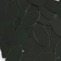 Navette Leaf Opaque Jet Black Shiny Sequins 1.5 inch Couture Paillettes