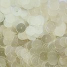 10mm Flat SEQUIN Loose PAILLETTE~ ANTIQUE CRYSTAL LUSTER ~ Made in USA