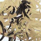 Gold Sequin Tusk Feather 55mm Metallic Embellishment Costume Craft