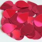 Hot Pink Fluorescent Metallic Sequins Teardrop 1.5 inch Large Couture Paillettes