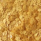 5mm Flat SEQUIN PAILLETTES ~ Opaque YELLOW Shiny ~ Round Disc ~ Made in USA.