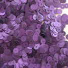 6mm Flat SEQUIN PAILLETTES ~  PURPLE Matte SILK FROST ~ Round Disc ~ Made in USA