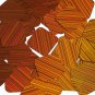 Orange Sequins City Lights Square Diamond 1.5 inch Reflective Couture Paillettes