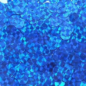 10mm Flat Sequin Paillette ~ Royal Blue Prism Multi Reflective Made in USA