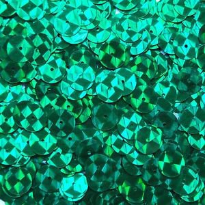 10mm Flat Sequin Paillette ~ Green Prism Multi Reflective Metallic Made in USA