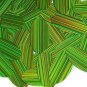 Lime Green Navette Leaf Sequin 1.5 inch City Lights Reflective Couture Paillette