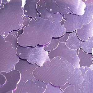 Sequin Lavender Lilac Cloud 1.5 inch Couture Large Paillettes Made in USA.