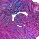 Purple Sequin Round 1.5 inch City Lights Reflective Large Couture Paillettes