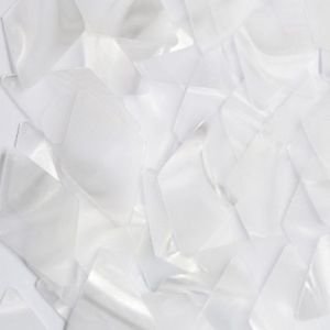 Sequin Long Diamond 1.5 inch Raw Silk Crystal Illusion. Large Paillettes.