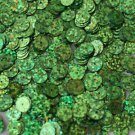 Green Sequin 8mm Flat PAILLETTE ~ GRASS GREEN Laser MULTI  HOLOGRAM ~Made in USA