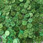 Green Sequin 8mm Flat PAILLETTE ~ GRASS GREEN Laser MULTI  HOLOGRAM ~Made in USA