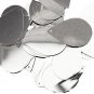 Silver Shiny Metallic Tear Drop Sequins Teardrop 1.5" Large Couture Paillettes