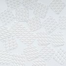3D Crystal Clear 1 1/2" Square Diamond Dimensional Reflector Sequin Paillettes