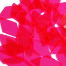 Magenta Pink Transparent Sequins Long Diamond See-Thru 1.75" Couture Paillettes