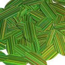 Lime Green Sequins City Lights Reflective Oval 1.5 inch Large Couture Paillettes