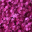 6mm Cup SEQUIN FACET PAILLETTES ~ FUCHSIA PINK Matte Silk Frost ~ Made in USA
