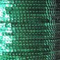 Sequin Stitched Trim 4mm ~ Green Shiny Metallic  ~ Made in USA