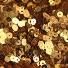 4mm Flat SEQUIN PAILLETTES ~ GOLD Metallic ~ Made in USA.