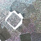 Silver Hologram Multi Fleck Rounded Square Diamond 1.5" Couture Sequin Paillette