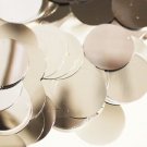 Silver Sequin 30mm ROUND PAILLETTES ~  Metallic ~ Flat Sequin Disc Made in USA