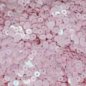 5mm Flat SEQUIN PAILLETTES ~ Pale Pink Opaque RAINBOW IRIS IRIDESCENT ~ USA