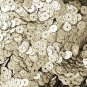 5mm Flat Round Loose SEQUINS ~ Silver Metallic Lizard Snakeskin Effect ~ USA