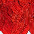 Red City Lights Navette Leaf Sequins 1.5 inch Couture Paillettes Made in USA