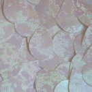 Teardrop Sequin White Rainbow Iris Swirl Texture 1.5 inch Couture Paillette
