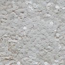 5mm Flat Sequin ~ Off White Opaque ~ Loose Paillette Made in USA